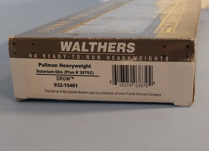 Walthers Pullman Heavyweight Solarium-Obs coach