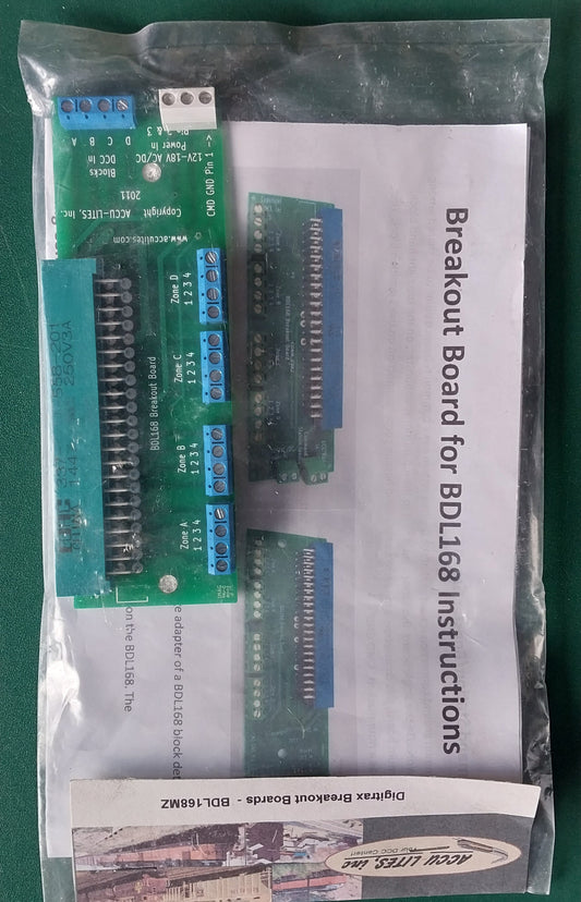 Multi Zone Breakout Board for Digitrax BDL168 New